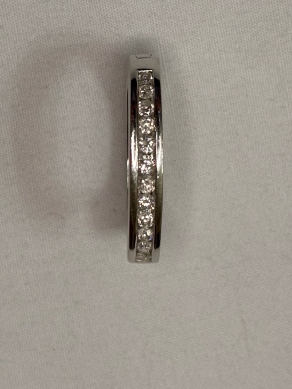 Lee Michael’s Jeweler Diamond /White Gold Hoop Earring